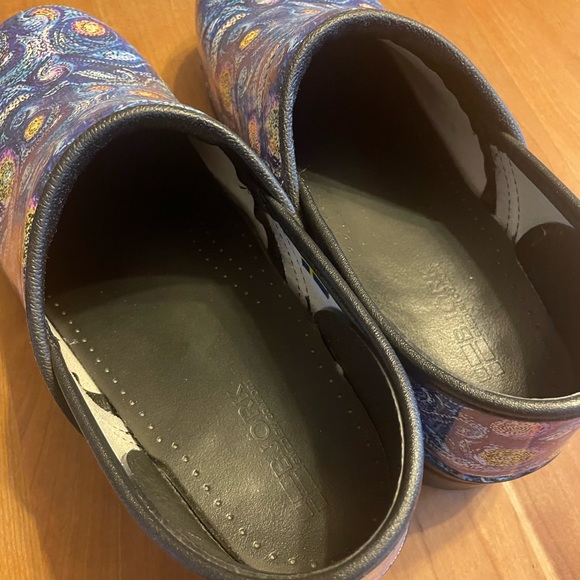 BJORK SWEDEN Clogs 41 EU ~ Like New Starry Night Van Gogh - Picture 7 of 11